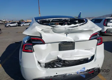 2021 Tesla Model Y Long Range Dual Motor All-Wheel Drive из США, поврежденный, VIN 5YJYGDEE4MF098046